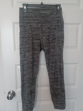 ACTIVE LIFE High-Waist Space-Dye Leggings in Grey